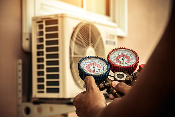 Professional Hvac technician working in Connersville, IN